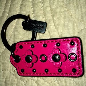 Coach flowered key ring